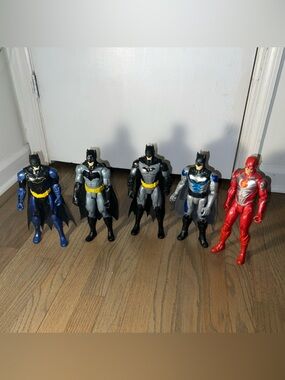DC Universe Batman And Flash Multiple Action Figures Lot Of 5